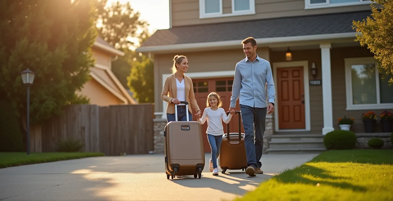 Modern suburban rental property near public transit in Canadian city outskirts