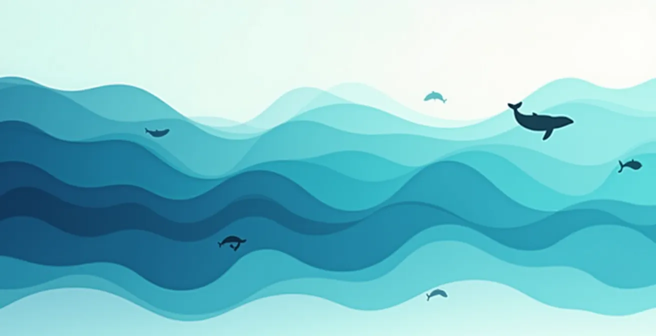 Seasonal whale presence chart showing different species across Canadian regions